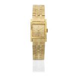 Rolex. A lady's 18K gold manual wind square bracelet watch Precision, Ref: 2157, Circa 1960