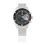 Yema. A stainless steel manual wind chronograph wristwatch with patent pending dial Yachtingraf,...