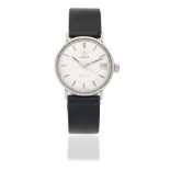 Omega. A stainless steel manual wind calendar wristwatch with centre seconds Seamaster De Ville,...