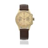 Baume & Mercier. An 18K gold manual wind chronograph wristwatch Circa 1940