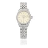 Rolex. A lady's stainless steel automatic calendar bracelet watch Date, Ref: 6917, Circa 1974