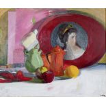 Panagiotis Tetsis (Greek, 1925-2016) La belle d'Ath&#232;nes (signed in Greek (lower right)oil o...