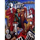 Nikos Engonopoulos (Greek, 1907-1985) L' Arch&#233;ologue (Peint en 1943.signed in Greek and date...