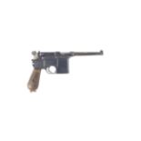 A 7.63mm C96 cone-hammer self-loading pistol by Mauser, no. 10537m With a wooden shoulder-stock h...