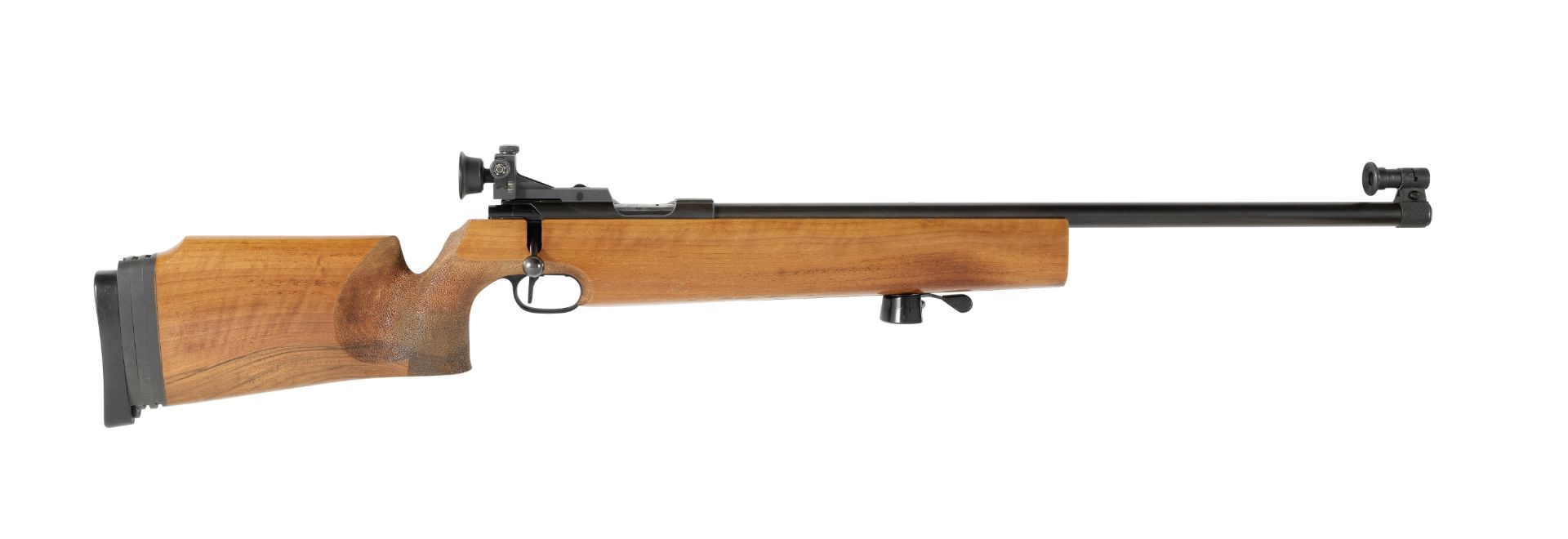 A .22 (L.R.) single-shot bolt-action target rifle by Walther, no. 12378