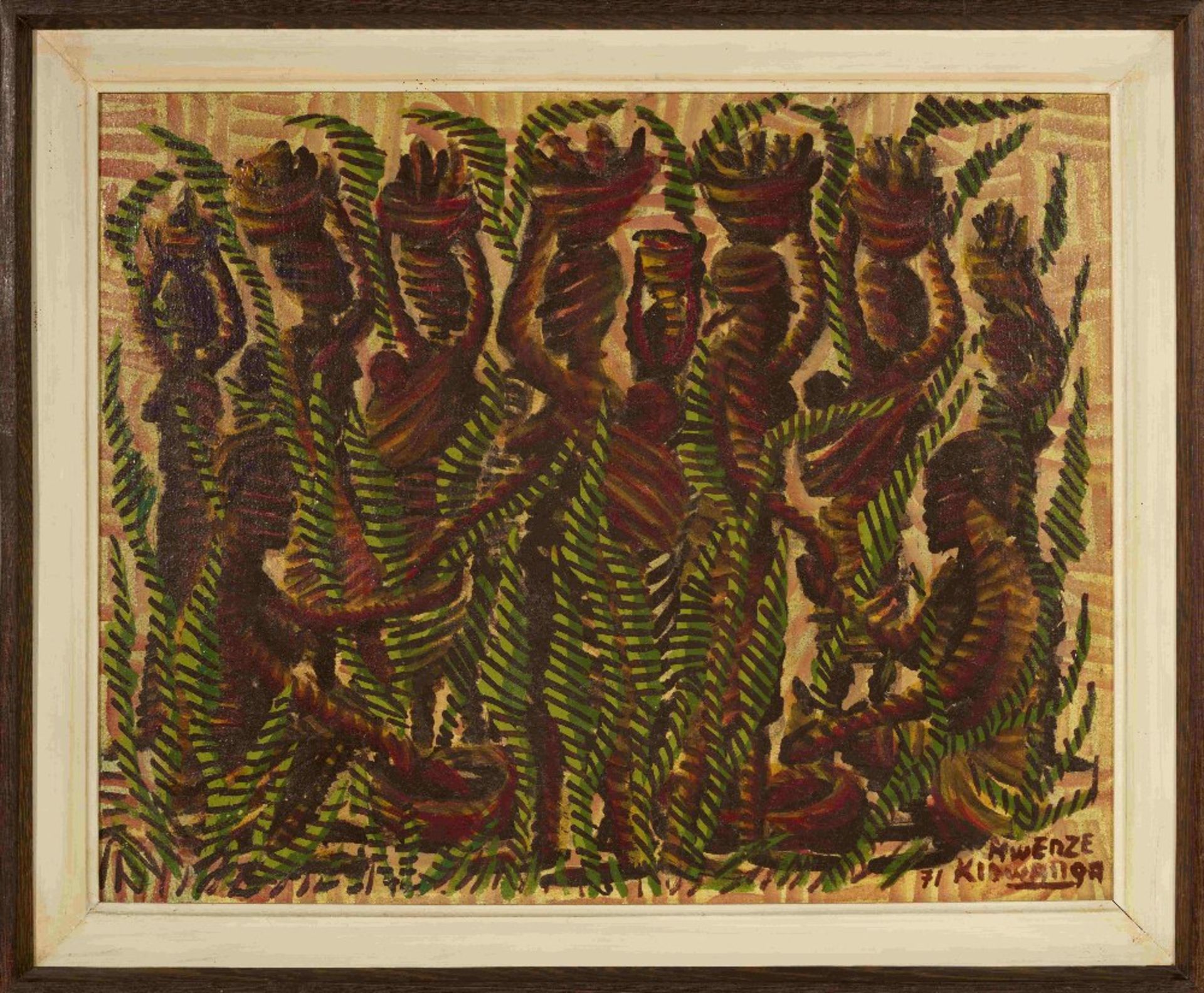 Kibwanga Mwenze (R&#233;publique D&#233;mocratique du Congo, 1925-1999) Sans titre, 1971 - Image 2 of 6