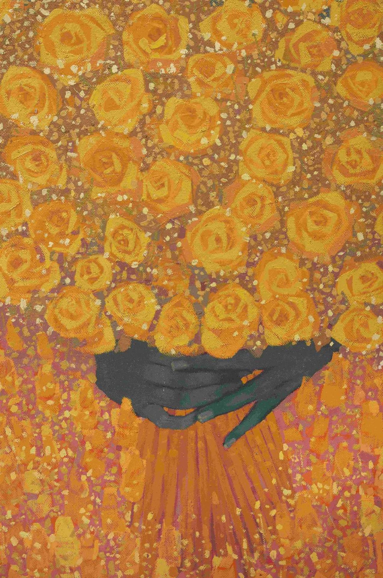 Getahun Assefa Balcha (Ethiopie, n&#233; en 1967) Yellow Flowers, 2020 - Bild 5 aus 7