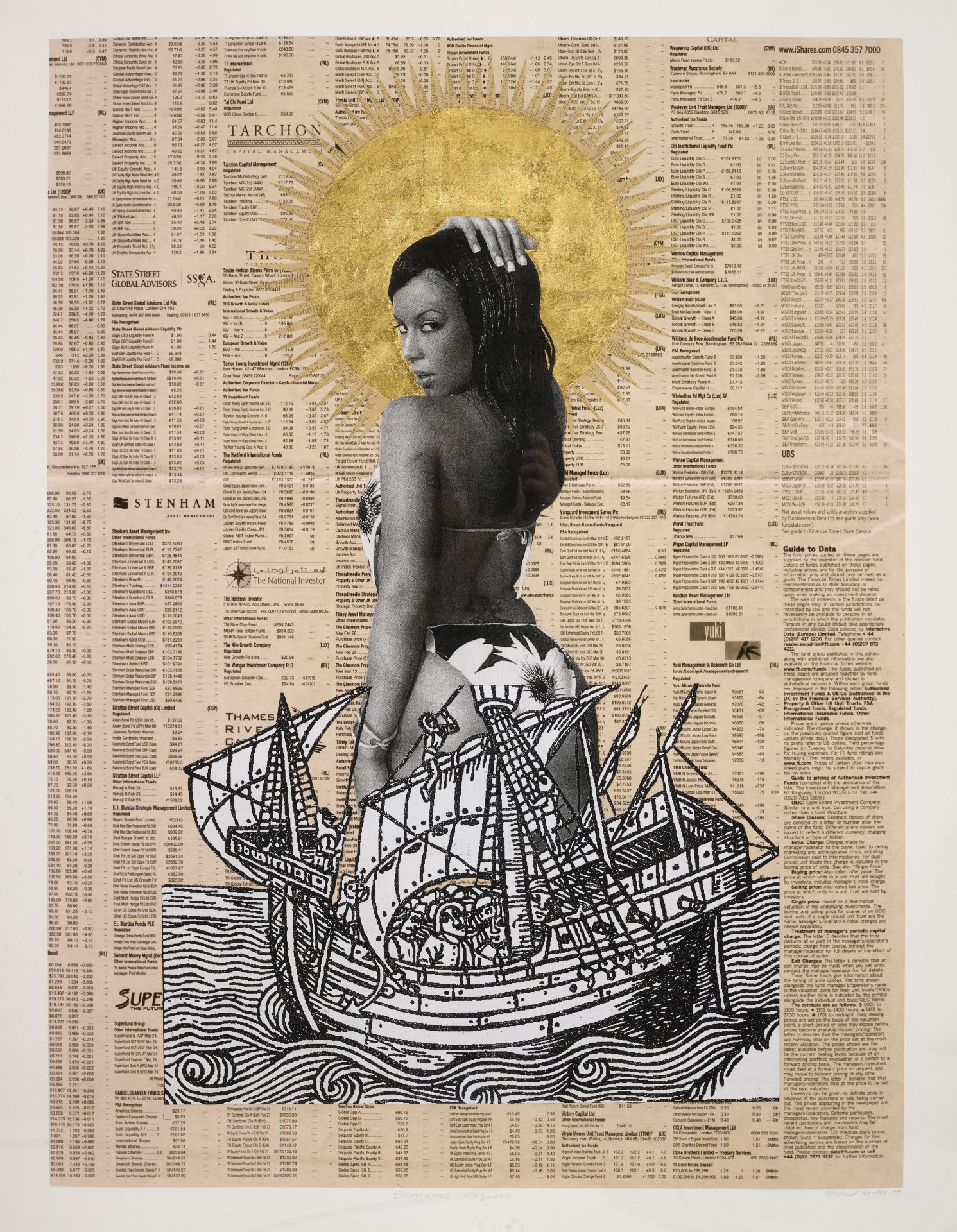 Godfried Donkor (Ghana, n&#233; en 1964) Browning Madonna, 2009