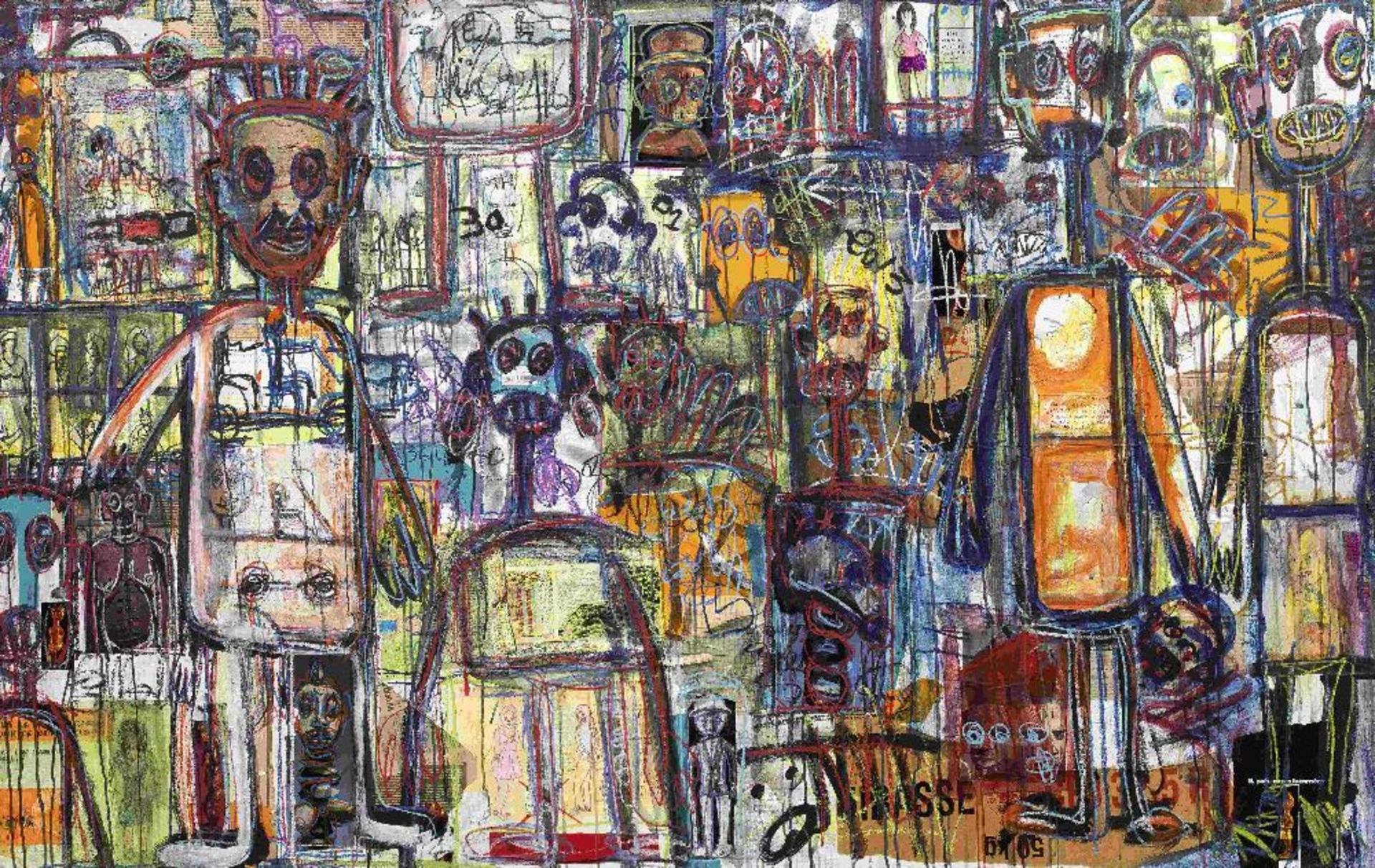 Abdoulaye Diarrassouba 'Aboudia' (C&#244;te d'Ivoire, n&#233; en 1983) Sans titre, 2013 - Image 7 of 10