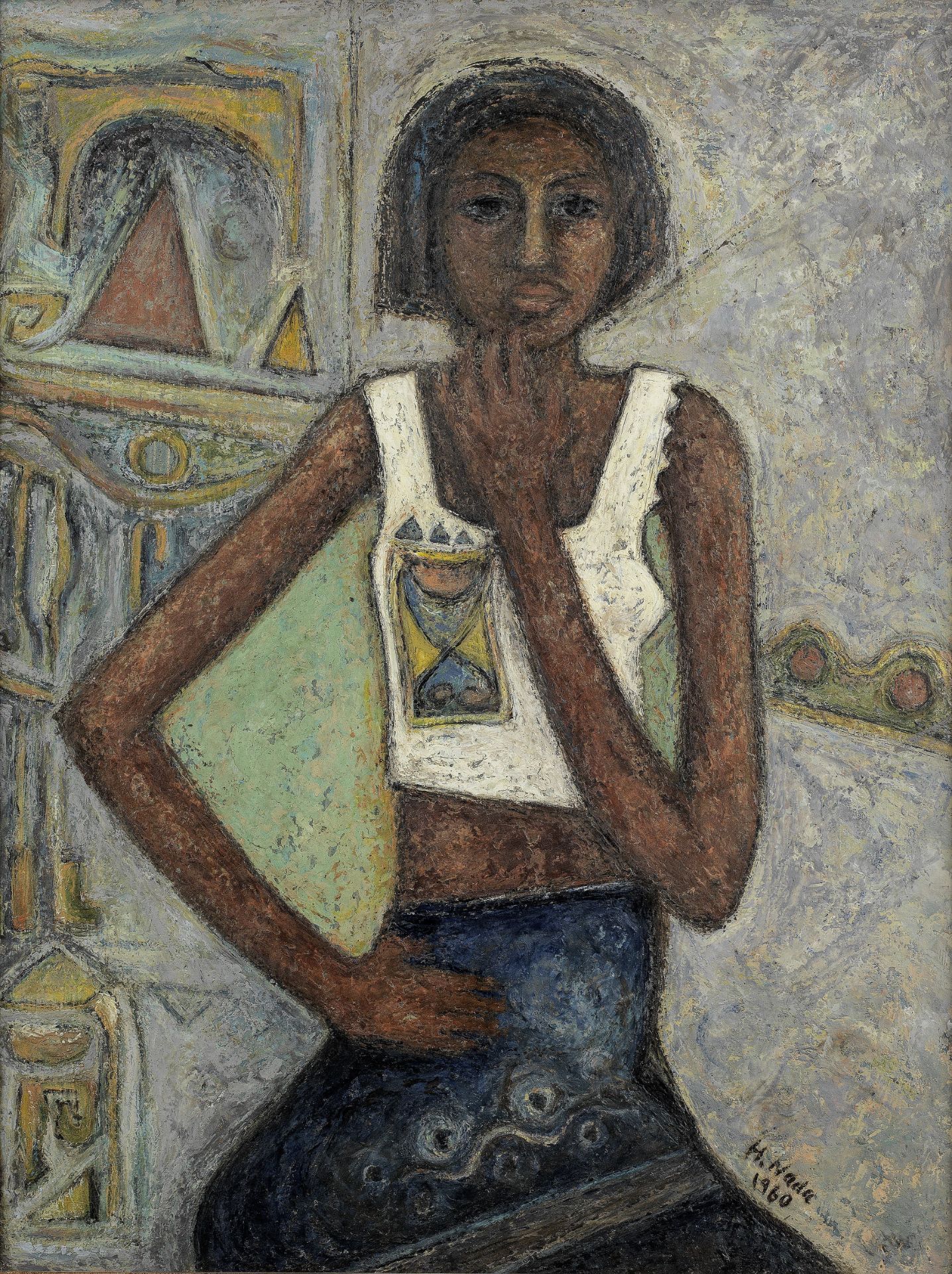 Hamed Nada (Egypt, 1924-1990) Nubian Girl