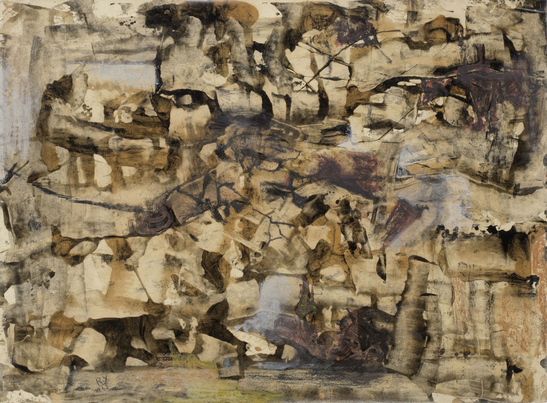 Ramses Younan (Egypt, 1913-1966) Abstract Composition