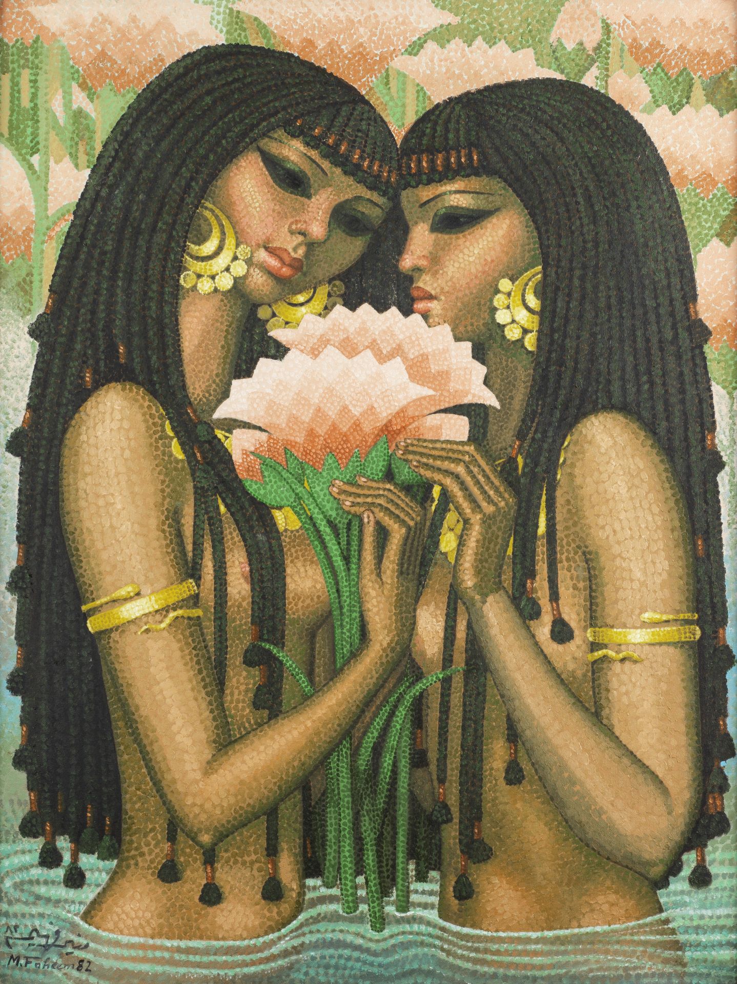 Munir Fahim (Egypt, 1935-1983) Women of the Nile