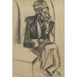 Mahmoud Said (Egypt, 1897-1964) Vieux cheikh assis (Old Sheikh Seated)