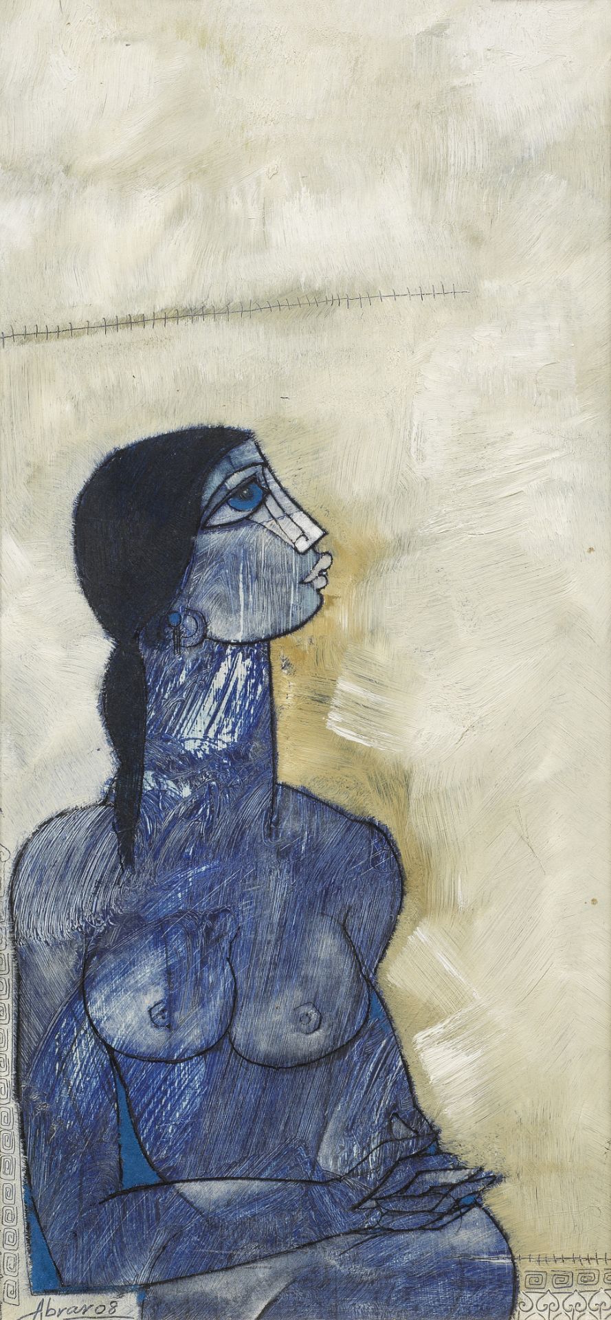 Abrar Ahmed (Pakistani, B. 1969) Untitled (Woman)
