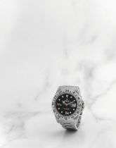 Rolex. Montre bracelet en acier avec date et 2nd fuseau horaire mouvement automatique Rolex. A st...
