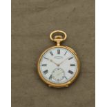 Vacheron & Constantin. Grande et belle montre de gousset &#224; cadran ouvert en or jaune 18K (75...