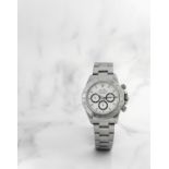 Rolex. Rare chronographe bracelet en acier mouvement automatique Rolex. A rare stainless steel au...