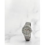 Omega. Montre bracelet en acier avec date mouvement automatique Omega. A stainless steel automati...