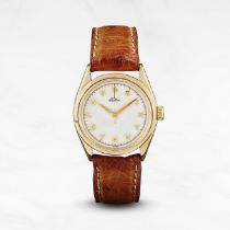 Rolex. Rare montre bracelet en or jaune 14K (585) mouvement m&#233;canique, remise aux employ&#23...
