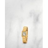 Cartier. Montre bracelet de dame en or jaune 18K (750) mouvement quartz Cartier. A lady's 18K gol...