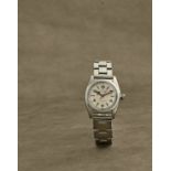 Rolex. Montre bracelet en acier bubble back mouvement automatique Rolex. A stainless steel autom...