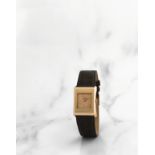 Girard-Perregaux. Montre bracelet en or jaune 18K (750) de forme rectangulaire mouvement m&#233;c...