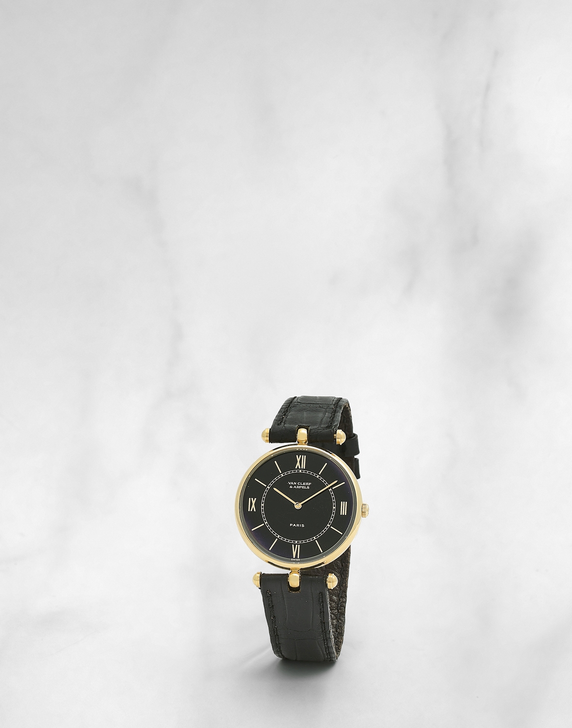 Van Cleef & Arpels. Montre bracelet en or jaune 18K (750) mouvement m&#233;canique Van Cleef & Ar...