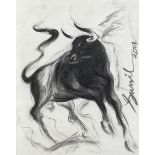 Sunil Das (Indian, 1939-2015) Untitled (Bull)