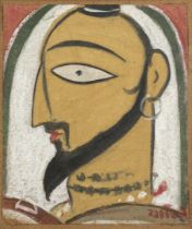 Jamini Roy (Indian, 1887-1972) Untitled (Jesus)