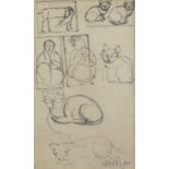 Jamini Roy (Indian, 1887-1972) Untitled (Sketches)
