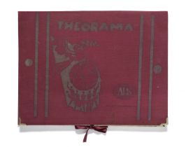 Maqbool Fida Husain (Indian, 1913-2011) Theorama the folio: 39.8 x 52.3 x 2.4 cm