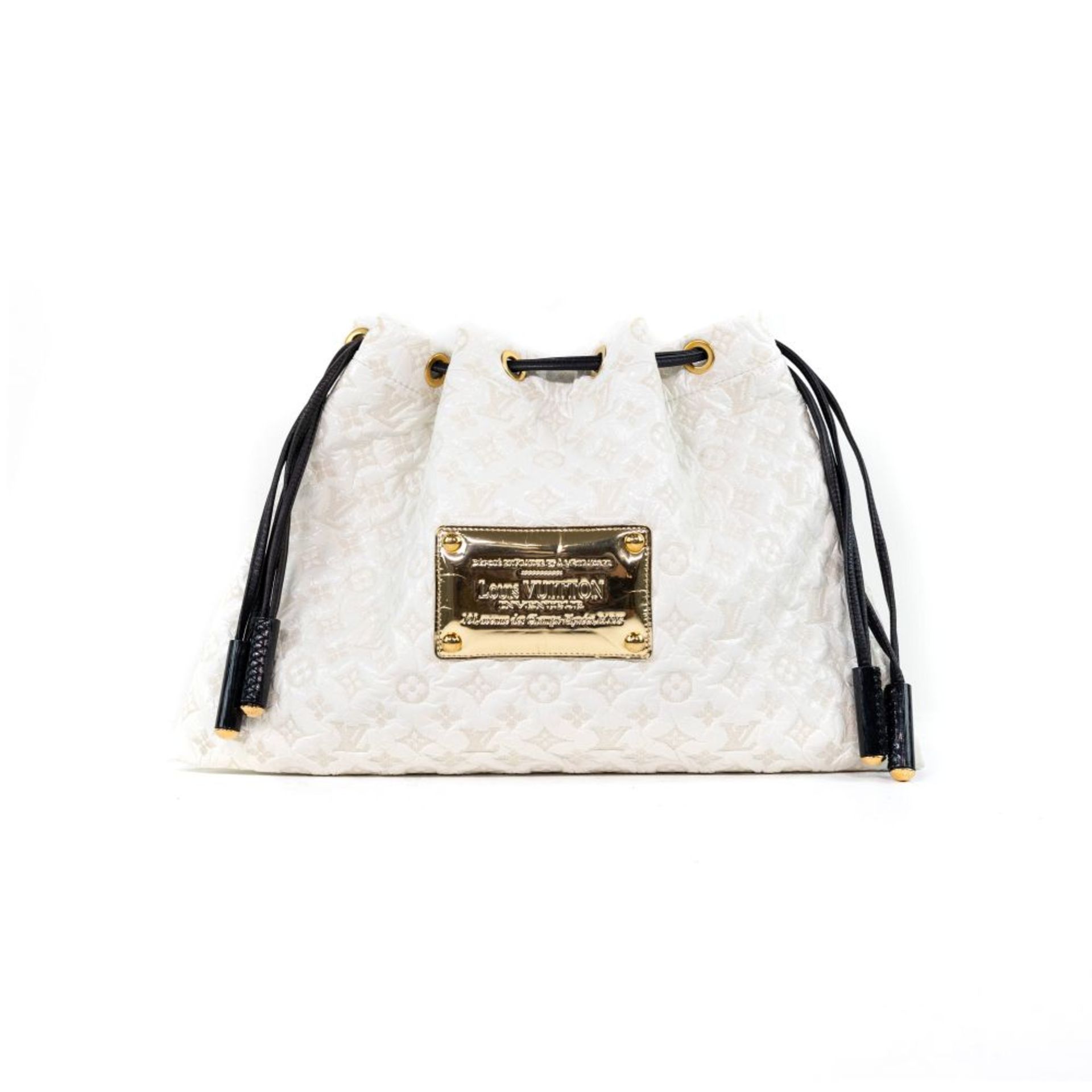 Louis Vuitton : Sac Squishy Inventeur Vinyle Monogram Blanc