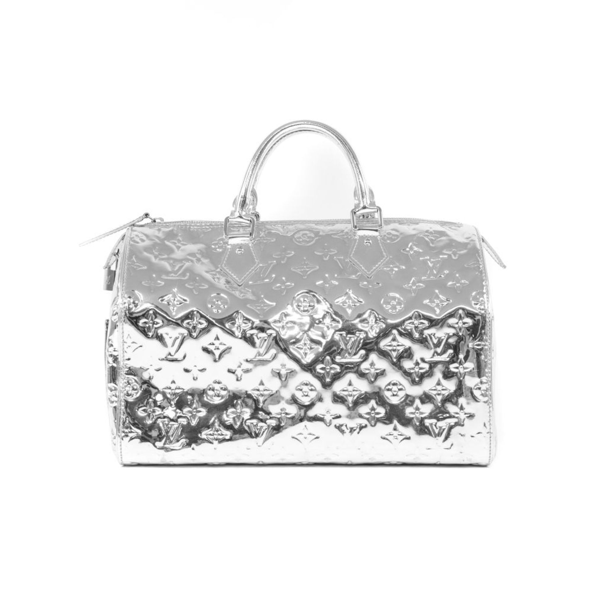 Louis Vuitton : Sac Speedy 30 Monogram Miroir Argent