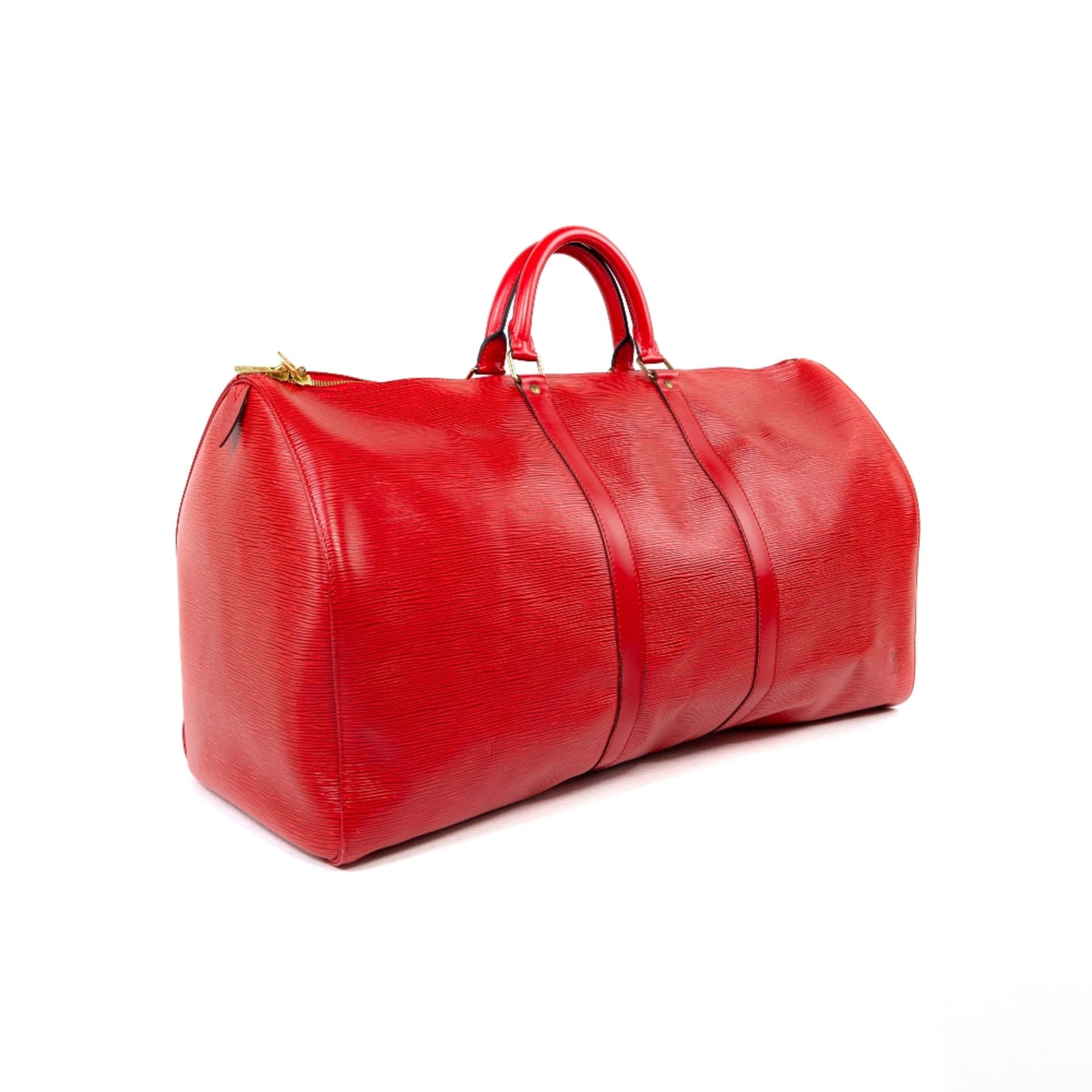 Louis Vuitton : Sac Keepall 55 Epi Rouge - Image 2 of 2