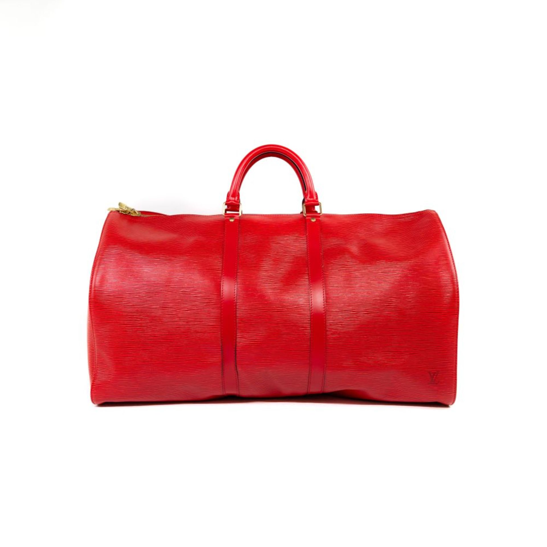 Louis Vuitton : Sac Keepall 55 Epi Rouge