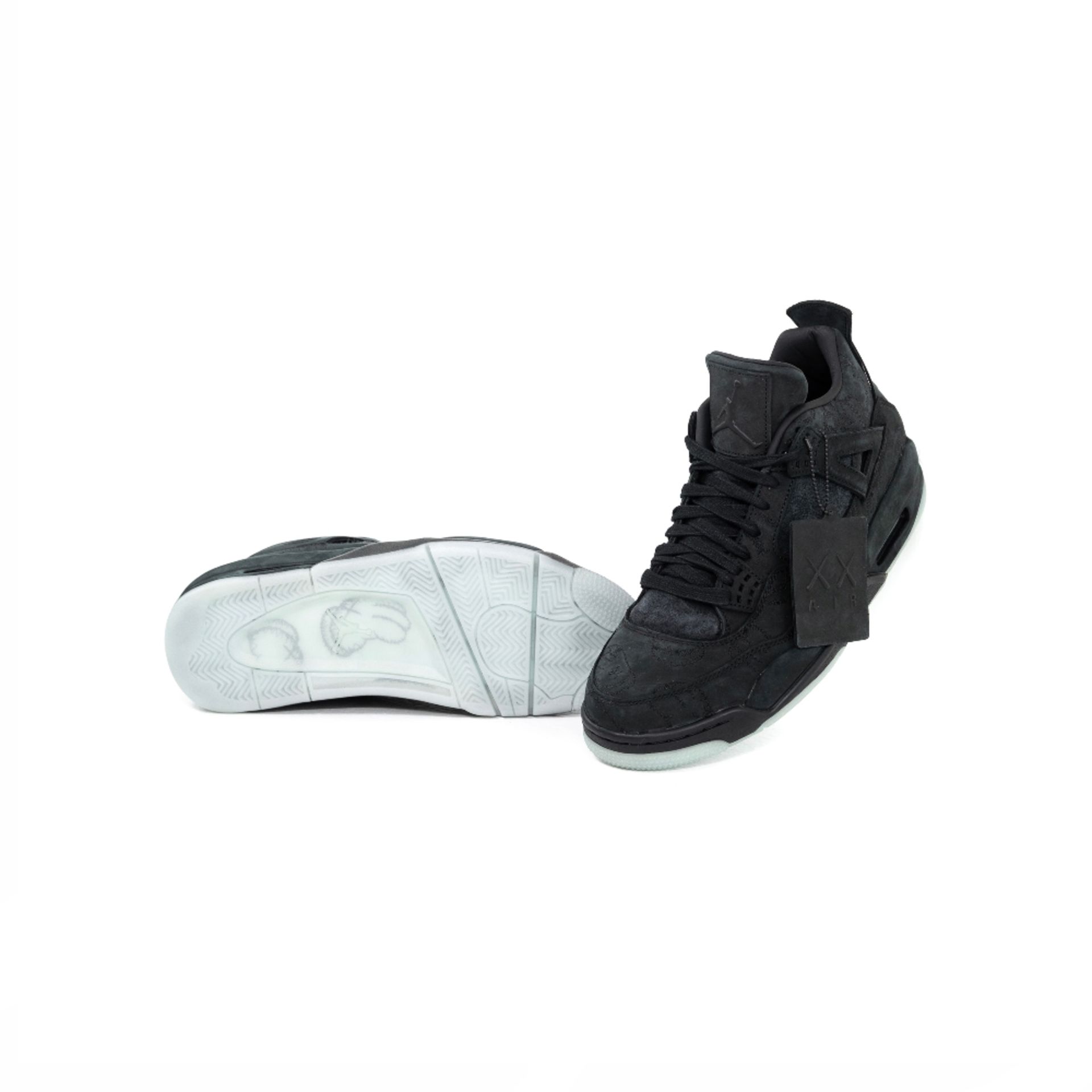 Nike X Kaws : Air Jordan 4 Retro Black, 10 US - Bild 2 aus 2