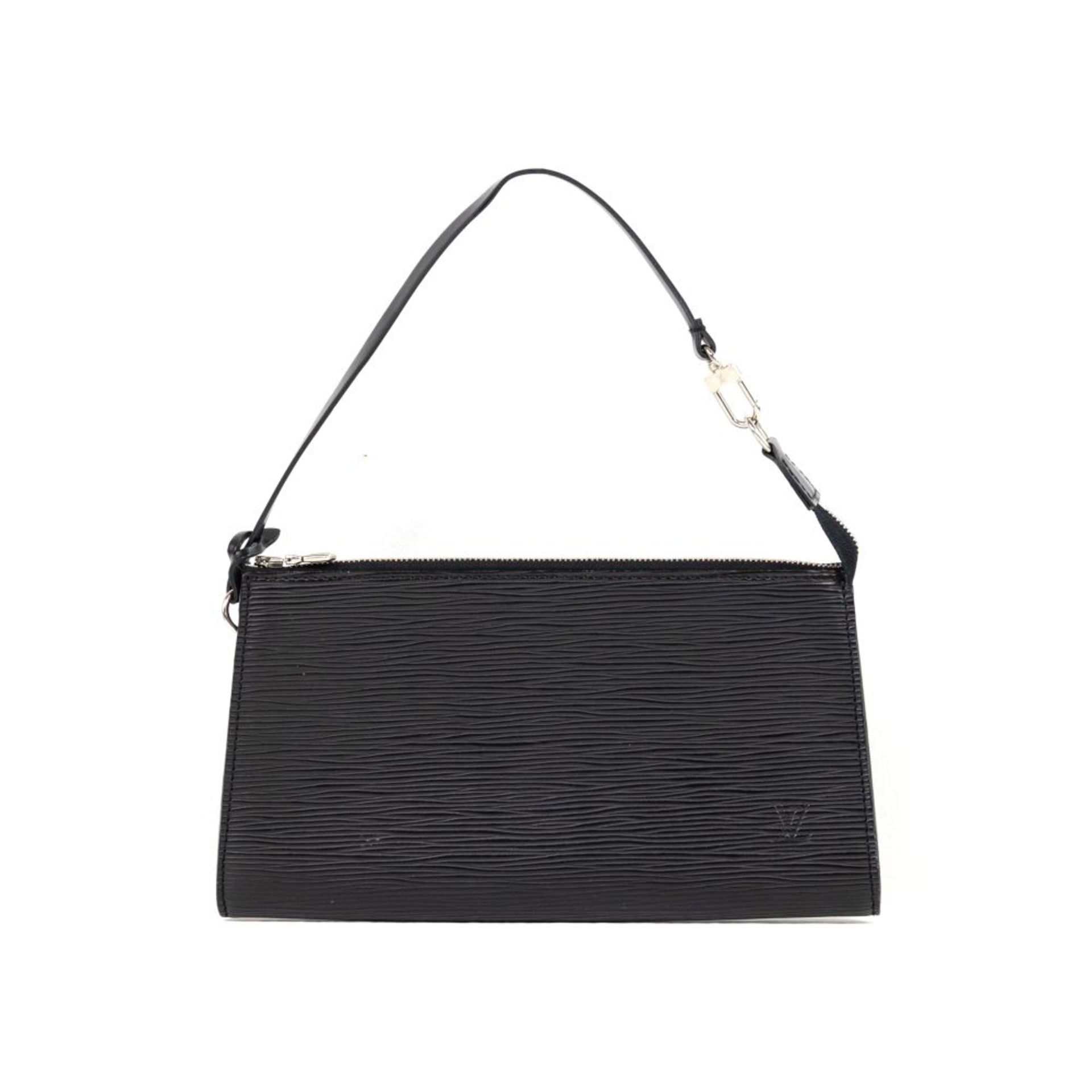 Louis Vuittons : Pochette Noire En Cuir Epi