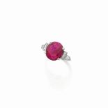 BAGUE RUBIS ET DIAMANTS