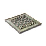 A jade and gold-koftgari steel inlaid chess board North India, 19th Century(33)