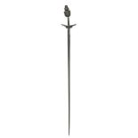 A rare South Indian steel rapier probably Madras, early 17th Century