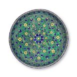 An enamelled gilt-silver dish North India, probably Lucknow, circa 1750-80