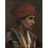 Follower of Leopold Carl M&#252;ller (German, 1834-1892) A study of a man wearing a turban