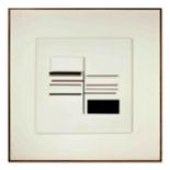 Victor Pasmore R.A. (British, 1908-1998) Relief Construction in White, Black, Brown and Maroon 12...