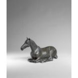 Dame Elisabeth Frink R.A. (British, 1930-1993) Lying Down Horse 43 cm. (17 in.) long (Conceived i...