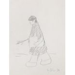 Laurence Stephen Lowry R.A. (British, 1887-1976) Harold Riley 31 x 23.2 cm. (12 1/8 x 9 1/8 in.) ...