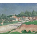 Augustus John O.M., R.A. (British, 1878-1961) La Route de Marseilles 38 x 46 cm. (15 x 18 in.) (P...