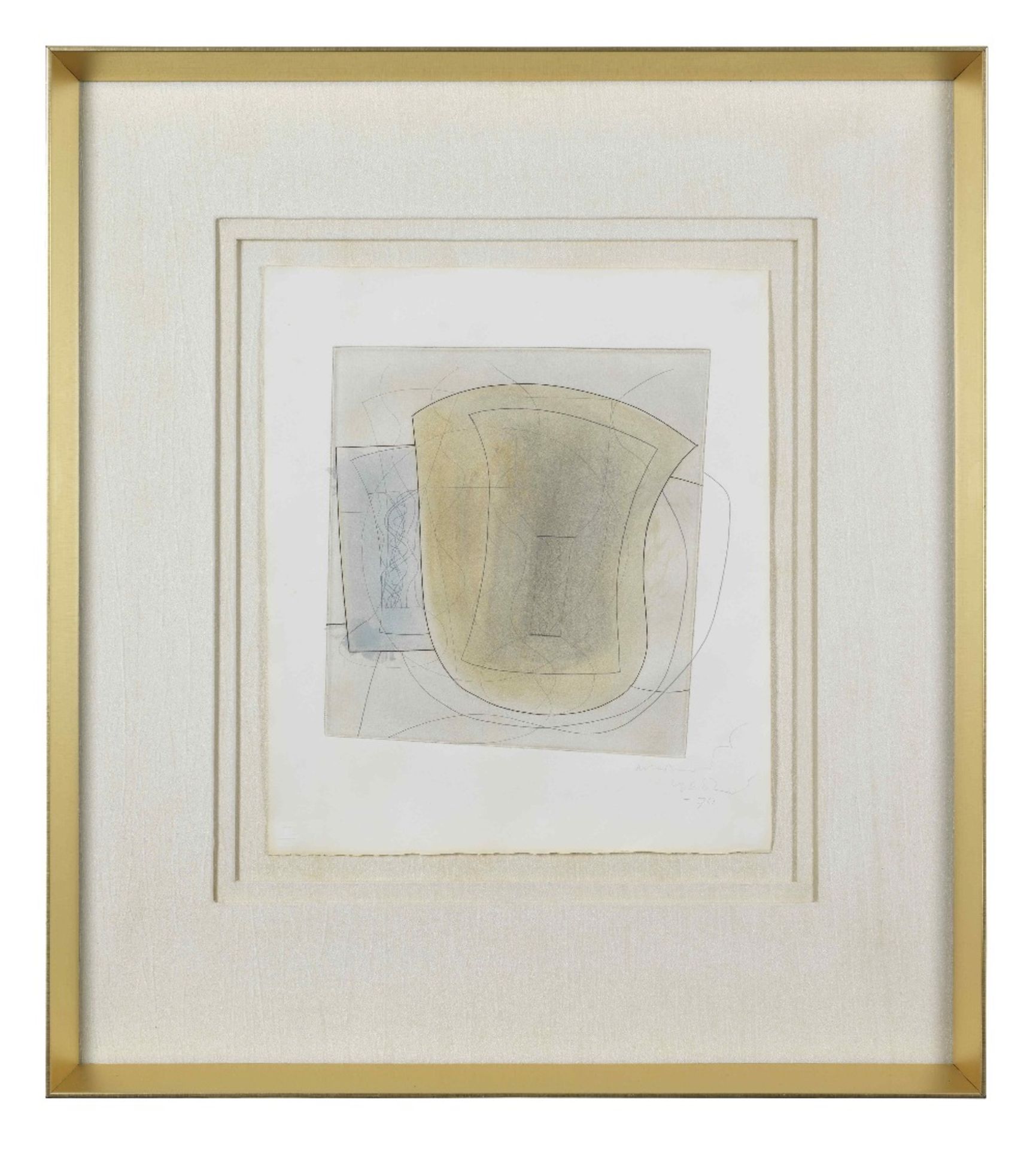 Ben Nicholson O.M. (British, 1894-1982) Involved Still Life 43.5 x 37.6 cm. (17 1/8 x 14 3/4 in.) - Bild 2 aus 3