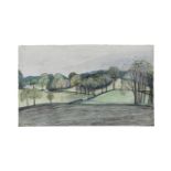 John Northcote Nash R.A. (British, 1893-1977) Spring Landscape, Iver Heath 25.5 x 42.5 cm. (10 x ...