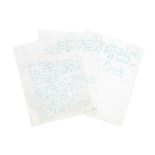 David Bowie: An Autographed Five-Sided Handwritten Letter With Stage Sketches Relating To David's...