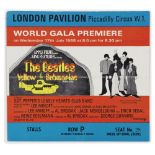 The Beatles: A Yellow Submarine Premiere Ticket, 17th June 1968,